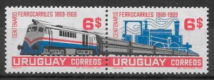 sellos colección trenes 1969