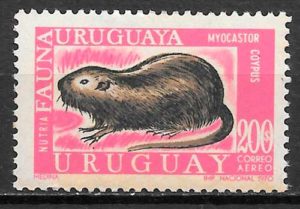 filatelia fauna Uruguay 1971