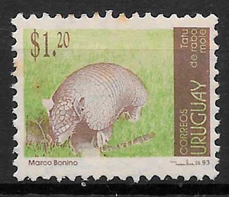 coleccion sellos fauna Uruguay 1993