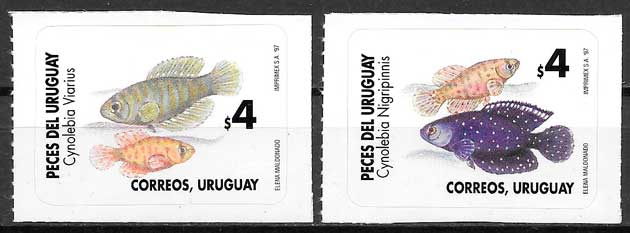 filatelia fauna Uruguay 1997