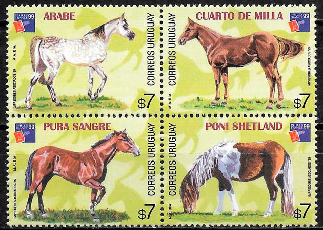 sellos fauna Uruguay 1999