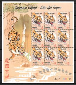 coleccion sellos ano lunar Uruguay 2022