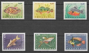 sellos fauna Venezuela 1966