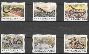 sellos filatelia fauna Venezuela 1976