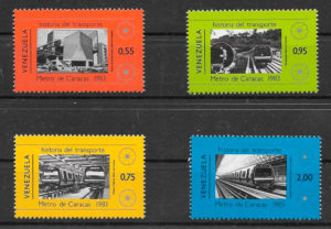selos trenes Venezuela 1984