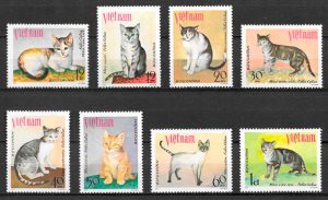 filatelia gatos y perros Viet Nam 1979