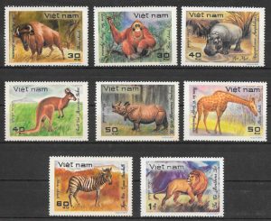 sellos fauna Viet Nam 1981