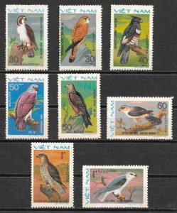 sellos fauna Viet Nam 1982