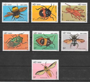 colección sellos fauna Viet Nam 1986