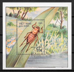 colección sellos fauna Viet Nam 1986
