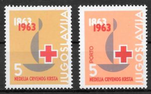 filatelia coleccion cruz roja 1963 Yugoslavia