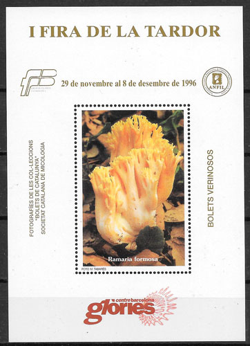 filatelia hongos Cataluna 1996