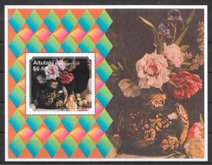 colección sellos flora Aitutaki 2011