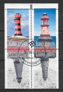 colección sellos faros Aland 2008