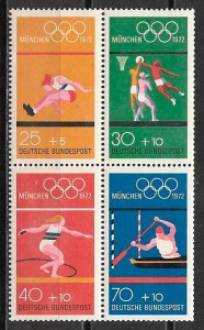 sellos filatelia deporte Alemania 1972