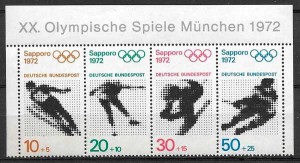 sellos deporte Alemania 1972