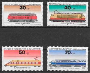 filatelia trenes Alemania 1975