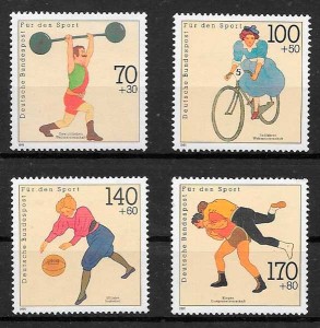sellos deporte Alemania 1991