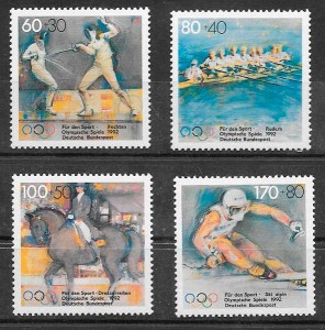 filatelia deporte Alemania 1992