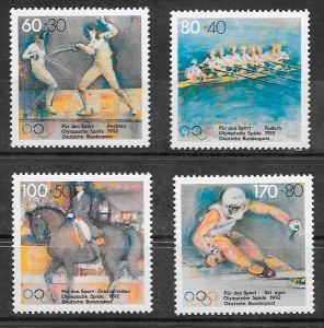 filatelia deporte Alemania 1992