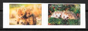 colección sellos fauna Alemania 2015