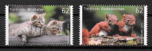 colección sellos fauna Alemania 2015