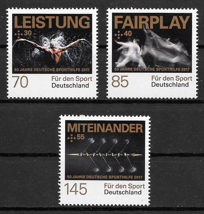 colección sellos deporte Alemania 2017