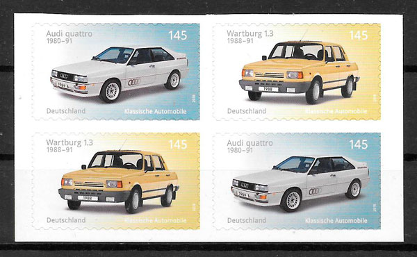 colección sellos transporte Alemania 2018