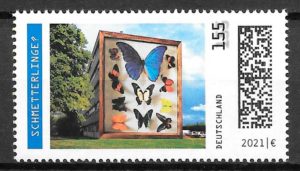 coleccion sellos mariposas Alemania 2021
