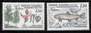 coleccion sellos fauna y flora Andorra Francesa 1983