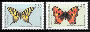 sellos mariposas Andorra Francesa 1994
