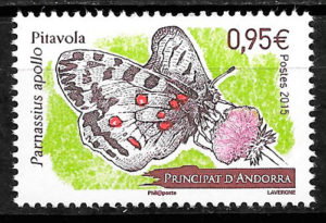 filatelia coleccion mariposas mariposas 2015