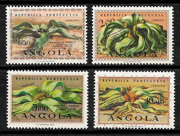 sellos flora Angola 1959