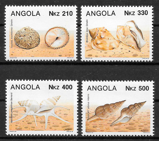 sellos fauna Angola 1993