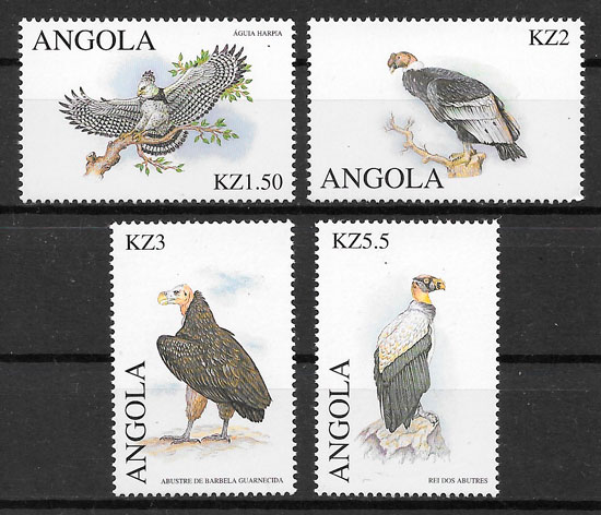 filatelia fauna Angola 2000