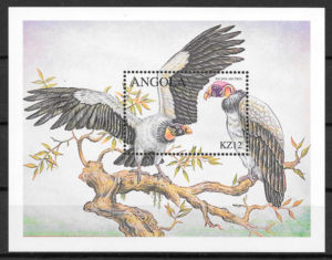filatelia colección fauna Angola 2000