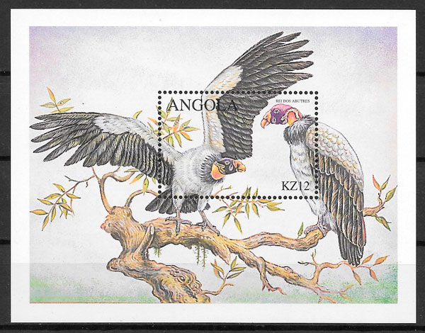 filatelia colección fauna Angola 2000