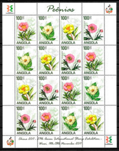 sellos flora Angola 2011