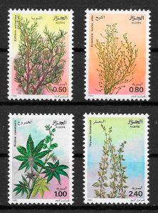 filatelia colección flora Argelia 1982