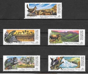 Sellos parques naturales Argentina 1989