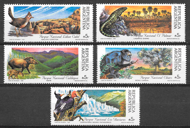 filatelia colección Parques Naturales 1987
