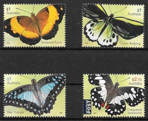 Filatelia mariposas Australia 2016