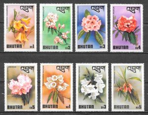 filatelia colección flora Bhutan 1976
