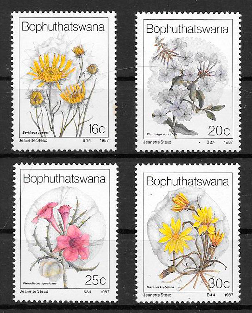 filatelia flora Bophuthaswana1987