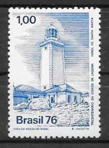 sellos faros Brasil 1976