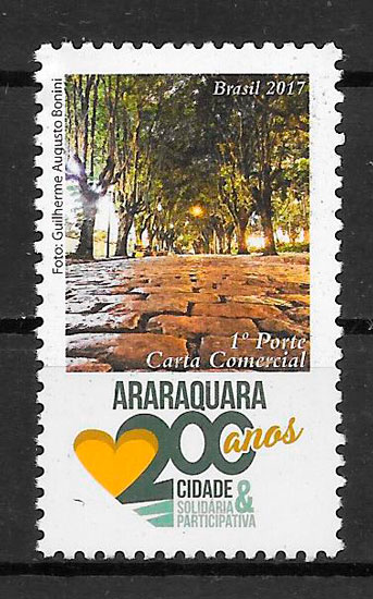 colección sellos flora Brasil 2017