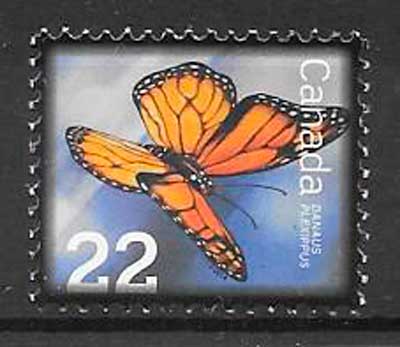 sellos mariposas Canada 2014