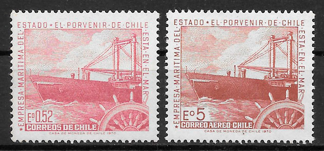 selos transporte Chile 1971