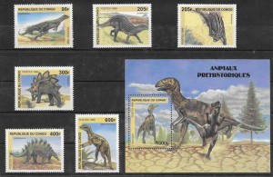 diversos animales prehistorícos