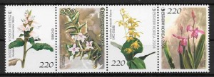 colección sellos flora Corea del sur 2004